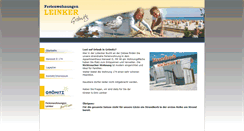 Desktop Screenshot of ostsee-fewo-leinker.de